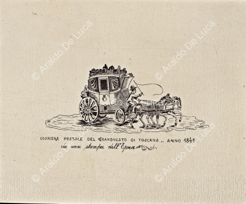 Corriera postale del Granducato di Toscana, 1848