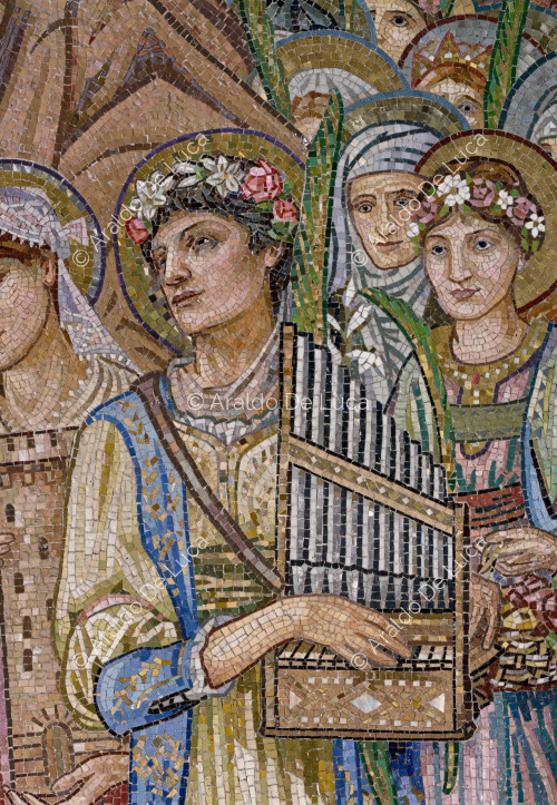 Il corteo delle Martiri - particolare del mosaico absidale