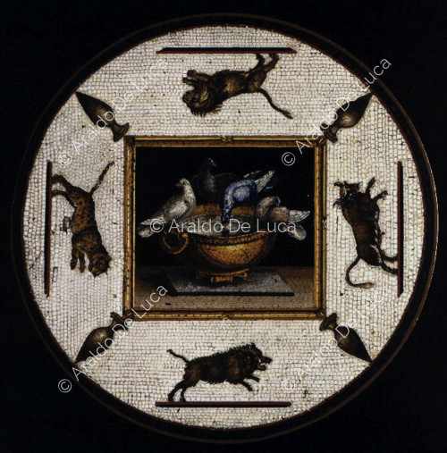 Mosaico con fauna