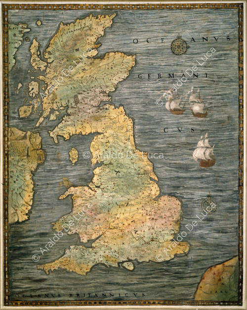 Carta geografica della Gran Bretagna