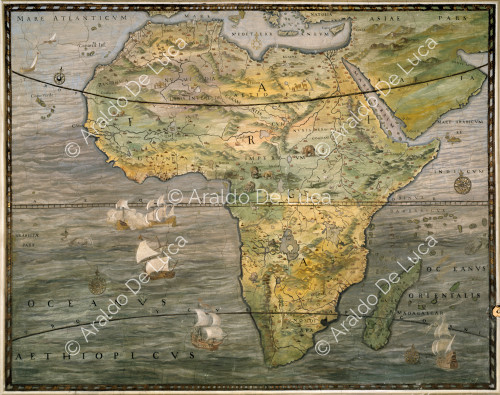 Carta geografica dell'Africa