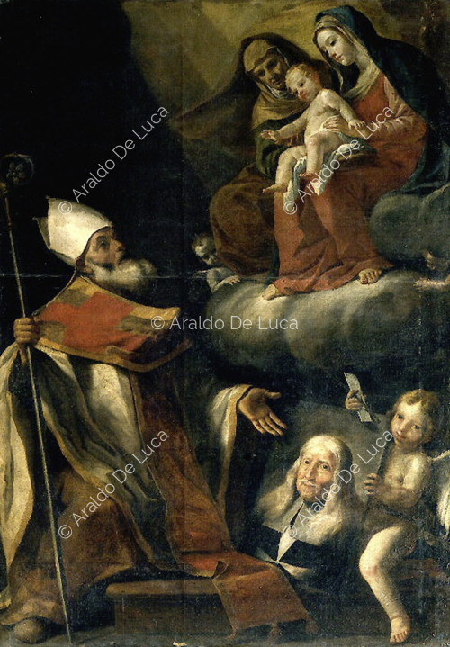 Madonna con bambino e Sant'Anna, San Gregorio Taumaturgo e ritratto di Gregorio Carafa