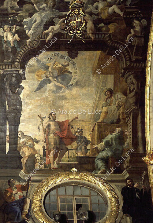 Scene della vita di San Giovanni Battista. S. Giovanni Battista rimprovera Erode la sua immoralità 