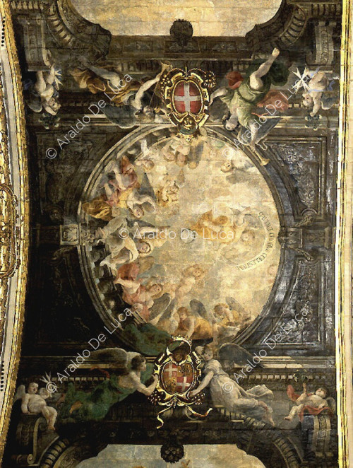 Scene della vita di san Giovanni Battista. Sfondato con coro angelico