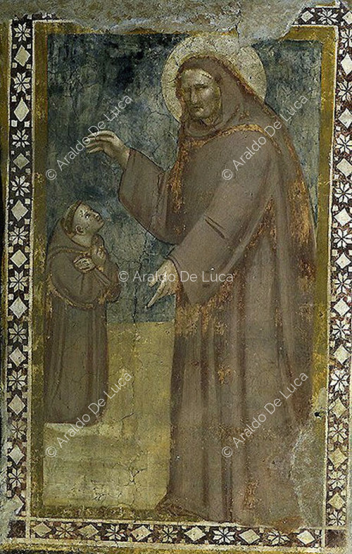San Benedetto da Norcia e monaco benedettino - Giudizio Universale. Particolare 