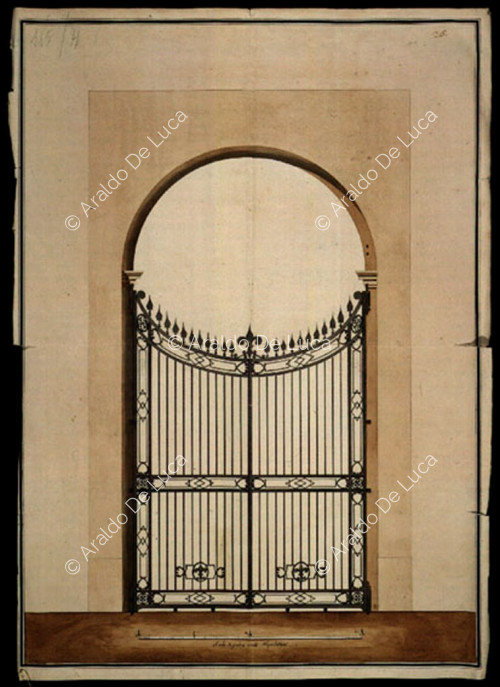 Gate designed by architect Ruffia