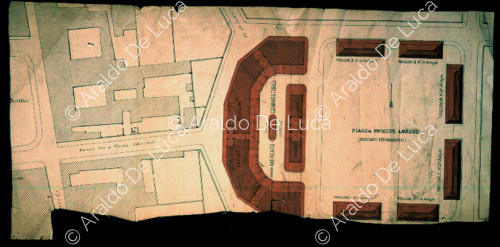 Plan of the market and Piazza Principe Amedeo