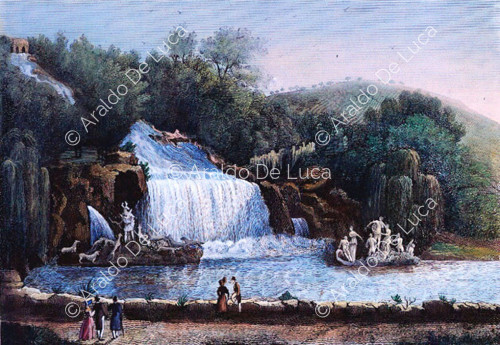 Vue de la cascade de Caserta