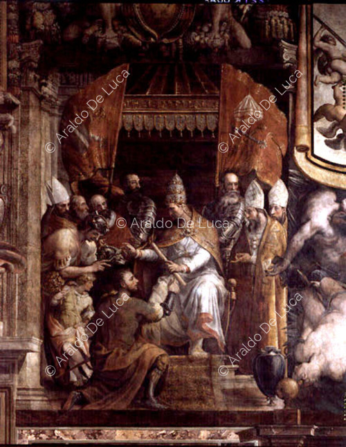 Papst Eugen IV. und Ranuccio der Ältere
