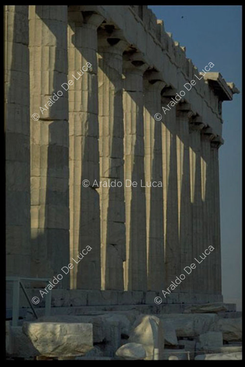 Detail der Peristasis des Parthenon
