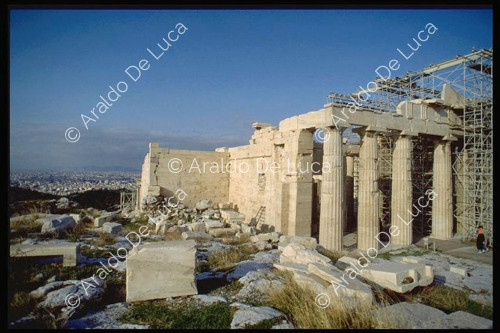 Rear facade of the Parthenon