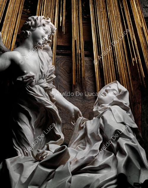 Sainte Thérèse et l'ange - Extase de Sainte Thérèse, détail