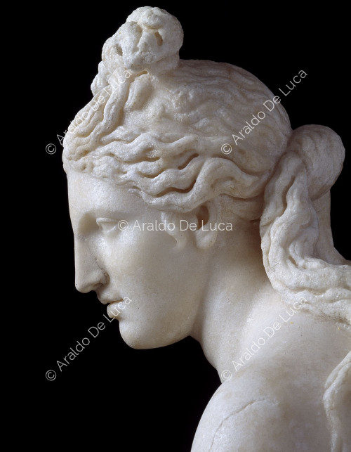 Capitoline Venus. Detail of the face