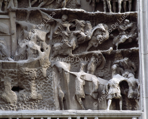 Arco de Septimio Severo. Detalle del friso