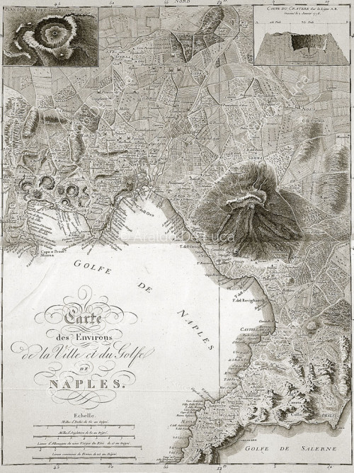 Mapa de la bahía de Nápoles