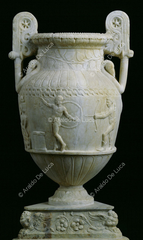 Amphora decorated in relief