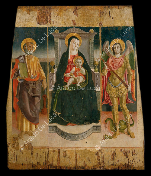 Madonna in trono con Bambino e i SS. Pietro e Michele Arcangelo
