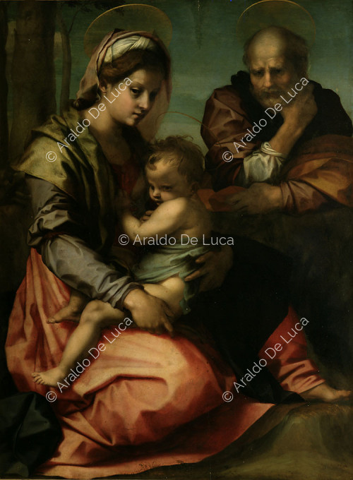 Sacra Famiglia con San Giuseppe, particolare