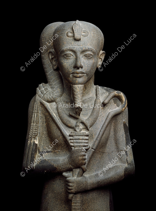 Treasure of Tutankhamun. The god Khonsu in the guise of Tutankhamun
