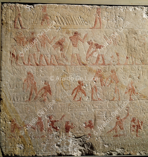 Relief einer 'Mastaba' in Kaemrehu