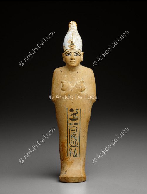 Tesoro de Tutankamón. Ushabty con corona blanca