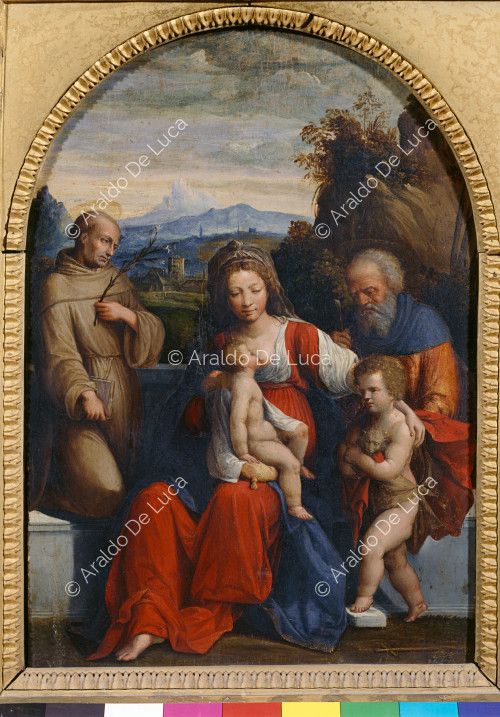 Virgen con el Niño y santos