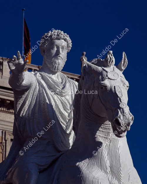 Copia della statua equestre di Marco Aurelio