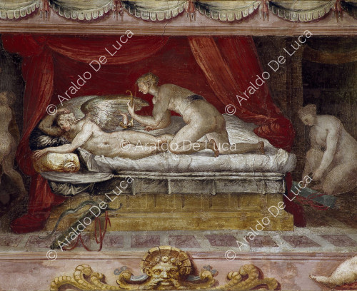Fresko im Schlafzimmer von Paul III.