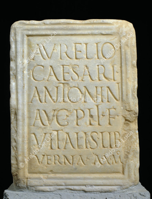Iscrizione commemorativa dell'imperatore Caracalla