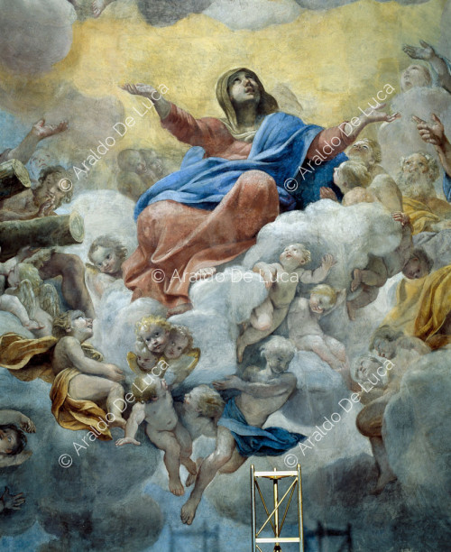 Heavenly Glory. The Virgin ascends towards Christ
