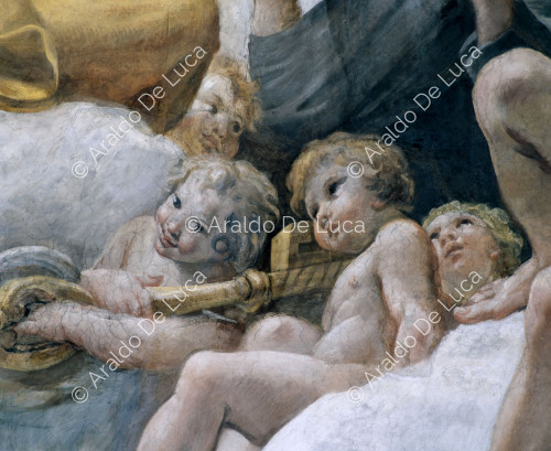 La Gloria celeste. Putti