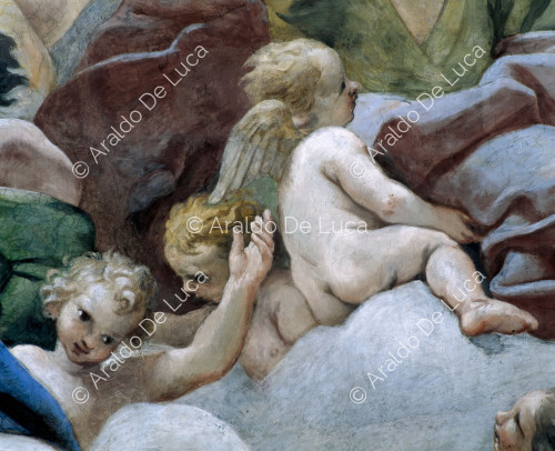 La Gloria celeste. Putti