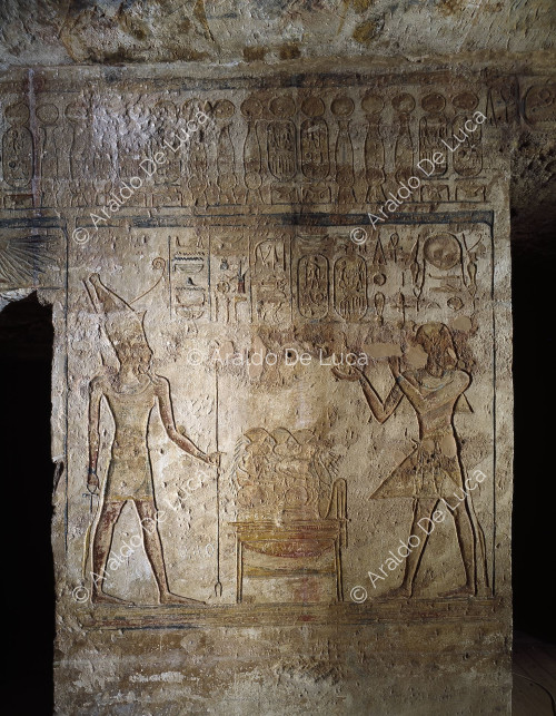 Templo de Ramsés II.  Decoración mural