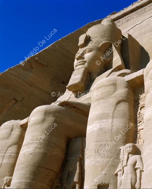 Fachada del Gran Templo de Ramsés II en Abu Simbel