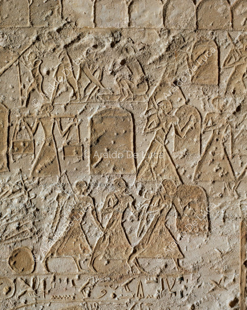 Wall of the Battle of Qadesh. The camp of Ramesses II