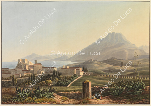 Vue de Termini - Voyage pittoresque en Sicile dédié à son altesse royale Madame la Duchesse de Berry. Tome second