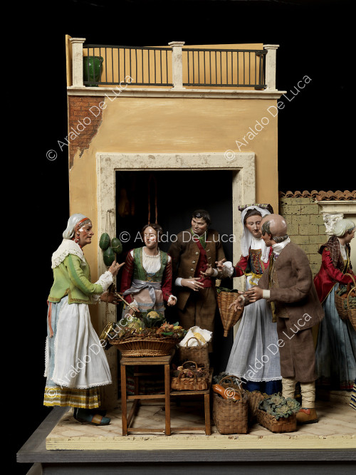 Presepe Reale. Scoglio del Mercato delle Verdure
