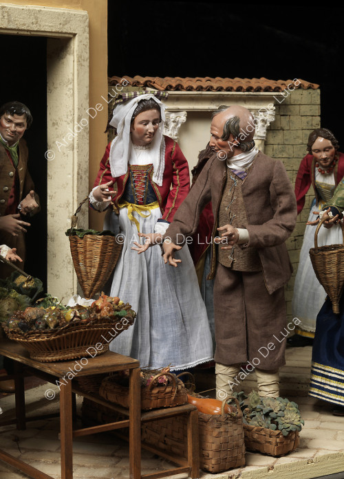 Presepe Reale. Scoglio del Mercato delle Verdure