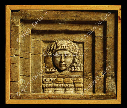 Panel with female face