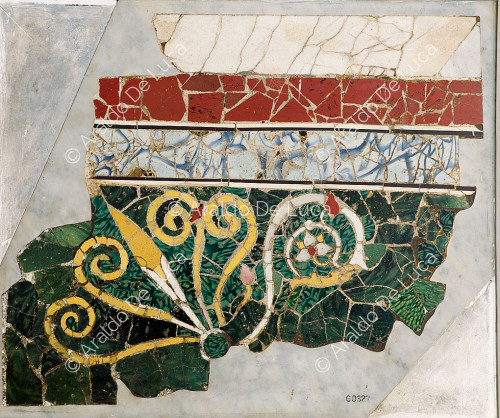 Fragment de décoration en mosaïque