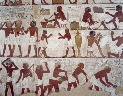 Gold- und Silberarbeiten für den Tempel des Amun