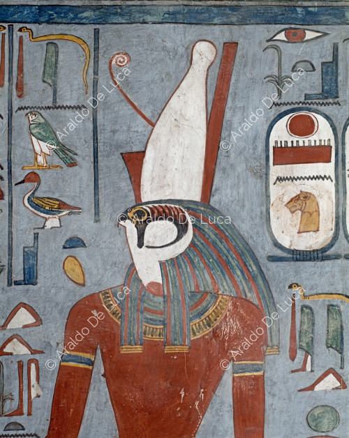 Horus conduce a Ramsés I ante Osiris