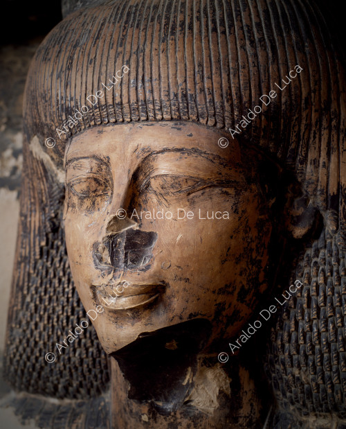 Männliches Gesicht (Khaemhat oder Imhotep)