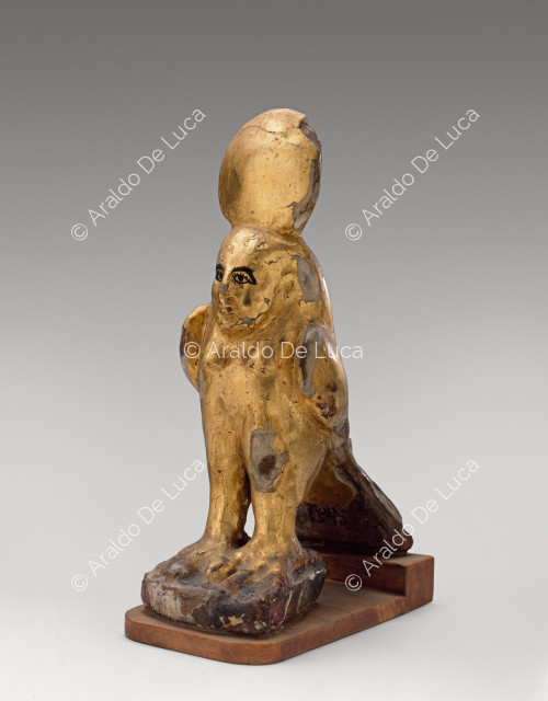 Wooden statuette of Horus
