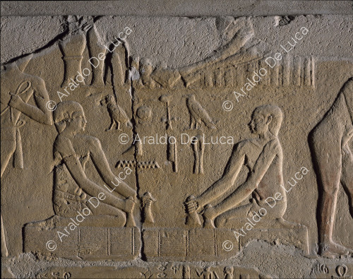 Mastaba di Kagmni. Decorazione parietale a rilievo