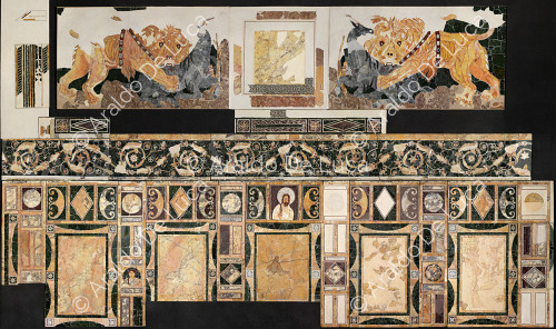 Right wall - Opus Sectile of Porta Marina, detail