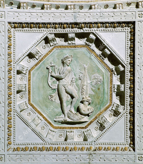 Apollo with zither and Marsyas