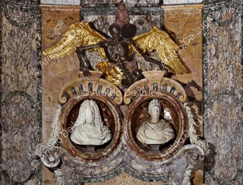 Memoria sepolcrale di Maria Camilla Pallavicini e Giovan Battista Rospigliosi, particolare