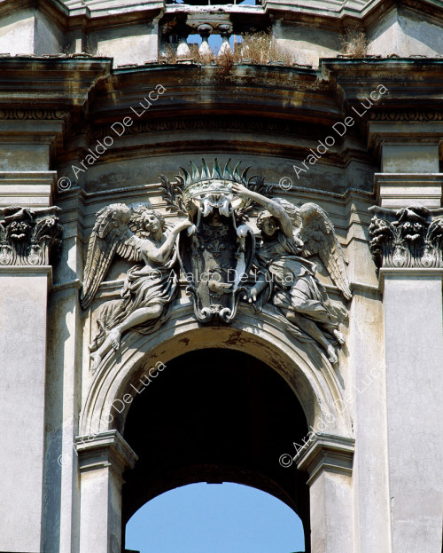 Facade decoration - Church of Sant'Agnese in Agone, detail