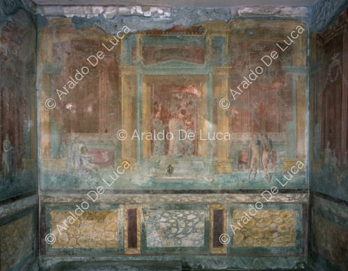 House of Pinarius Cerialis. Cubicle. Fresco with Iphigenia